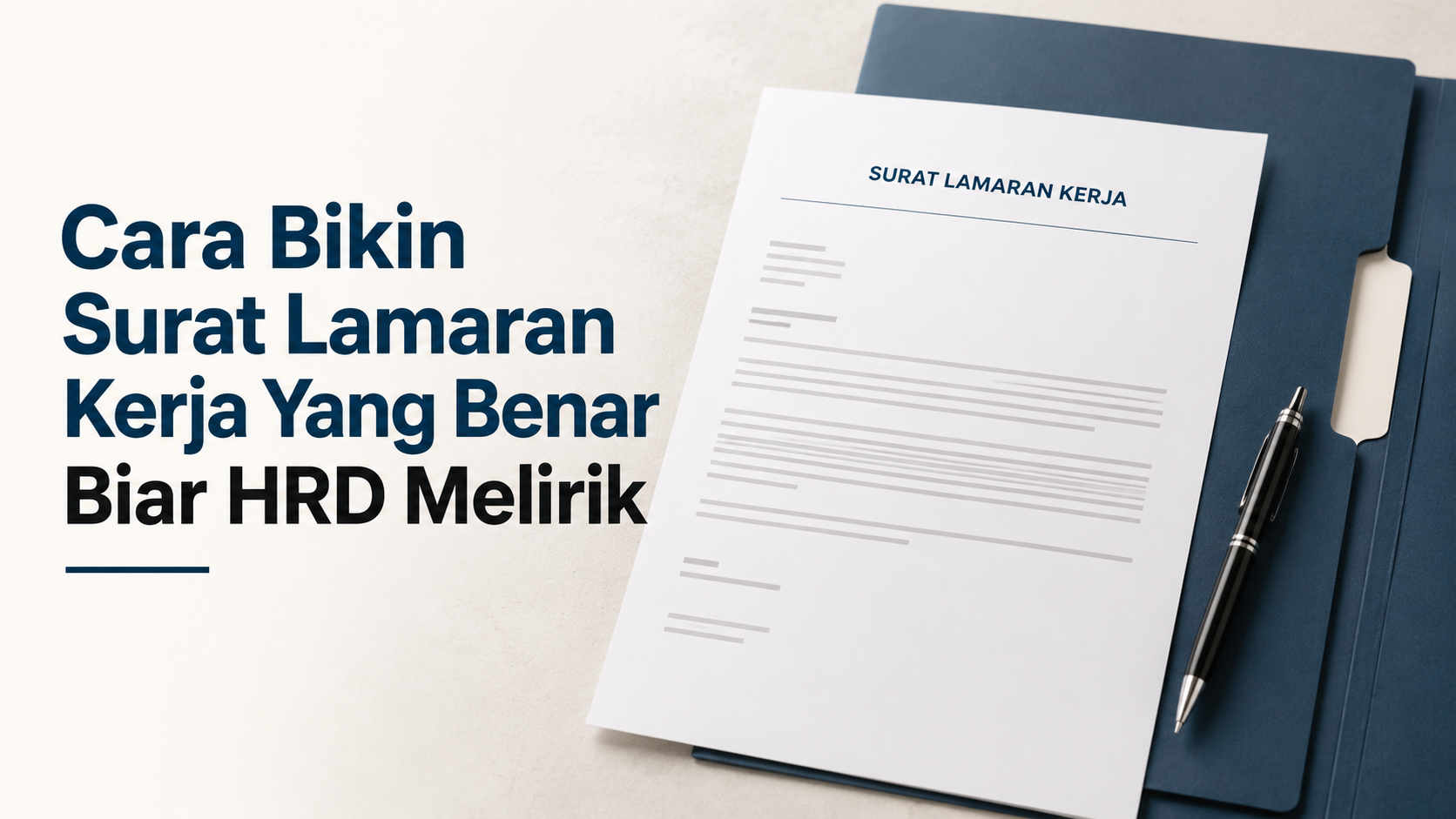 Cara Bikin Surat Lamaran Kerja Yang Benar Biar HRD Melirik