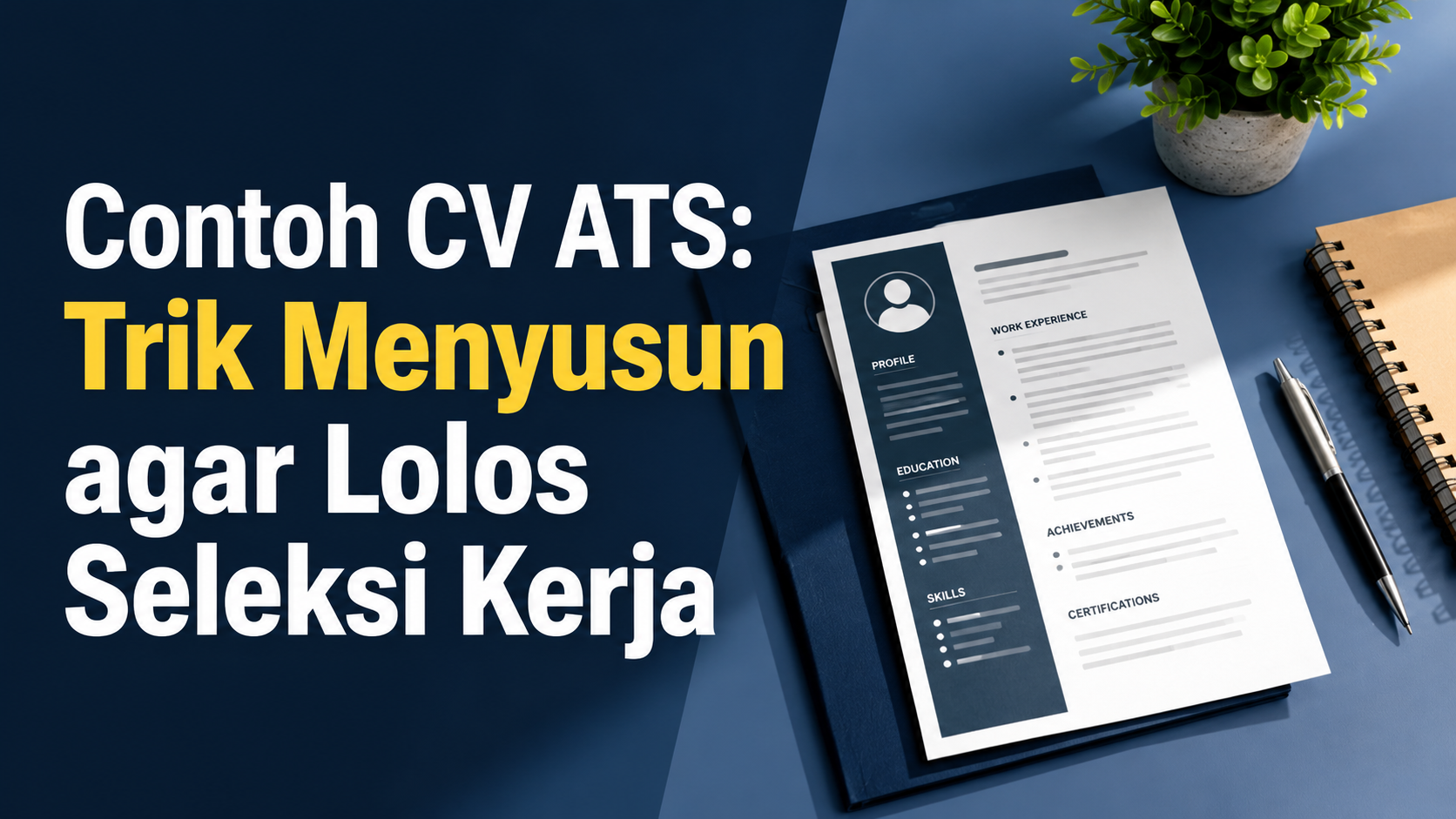 Contoh CV ATS: Trik Menyusun agar Lolos Seleksi Kerja