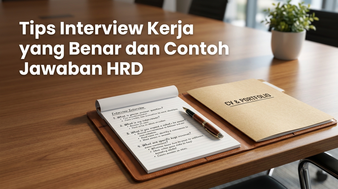 Tips Interview Kerja yang Benar dan Contoh Jawaban HRD