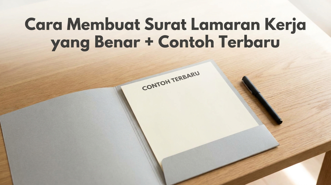 Cara Membuat Surat Lamaran Kerja yang Benar & Contoh Terbaru