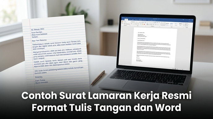 Contoh Surat Lamaran Kerja Resmi Format Tulis Tangan dan Word